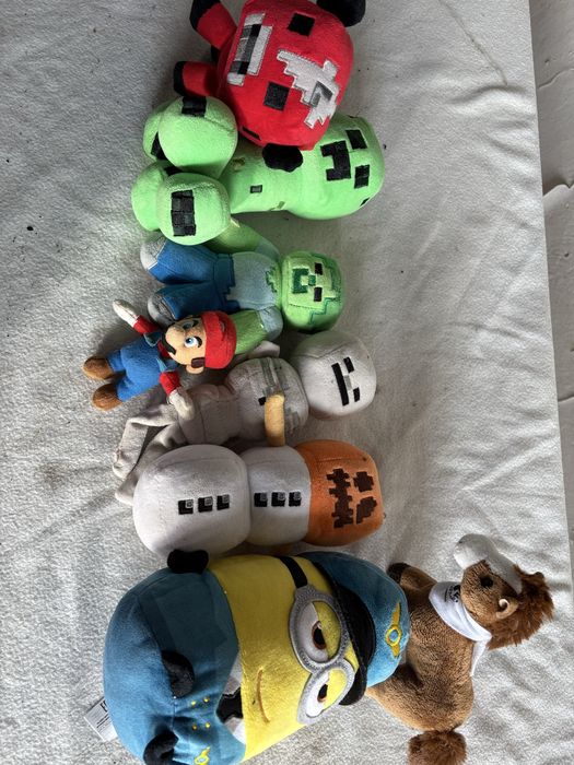 Minecraft Pluszaki + czapeczka Sonic + gra Skaczace malpki