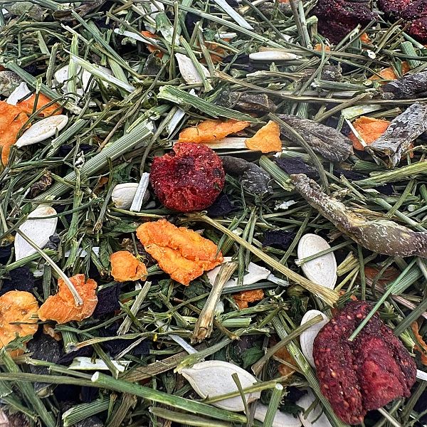 Zioła warzywa dla gryzoni królika świnki U BABCI W OGRÓDKU 500 karma C