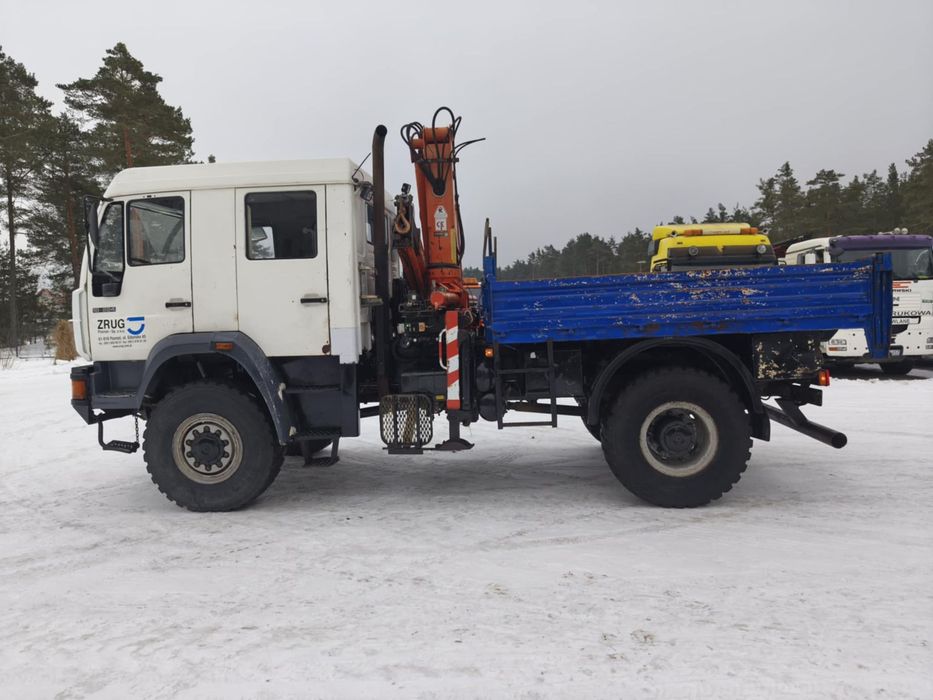 MAN 18-224 4x4 hds Atlas 80.1 7,2m balony do energetyki 7 miejsc