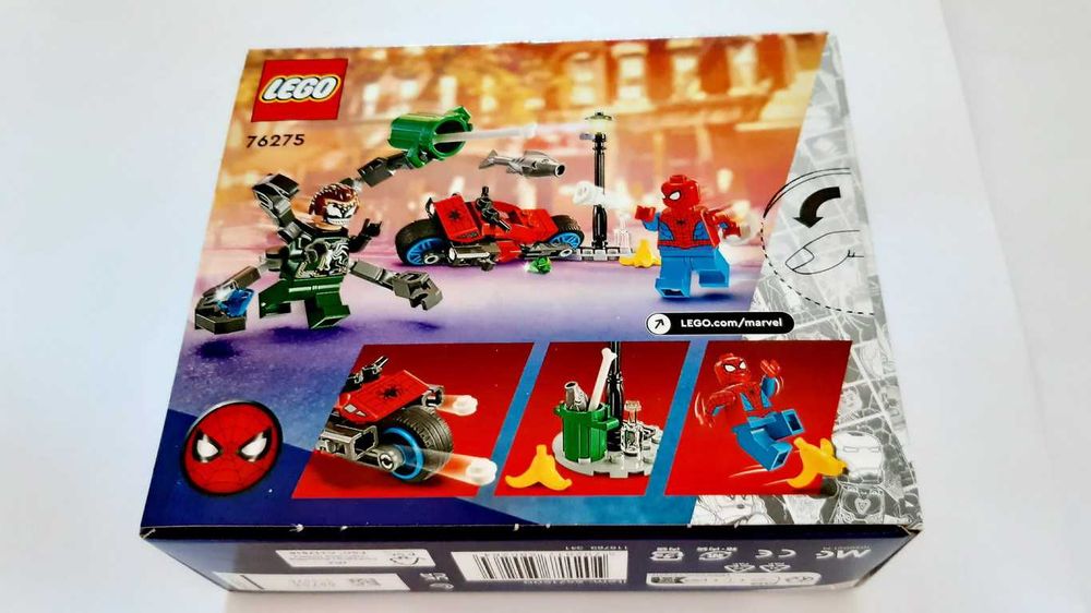 LEGO Marvel 76275 Motorcycle Chase Spider-Man vs Doc Ock selado