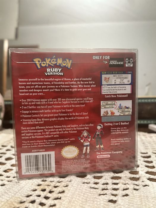 Pack Pokémon Ruby + Pokémon Sapphire (GBA) - 100% Originais + Caixa