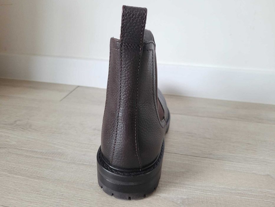 Buty sztyblety ZARA męskie 41 brązowe wysokie brown