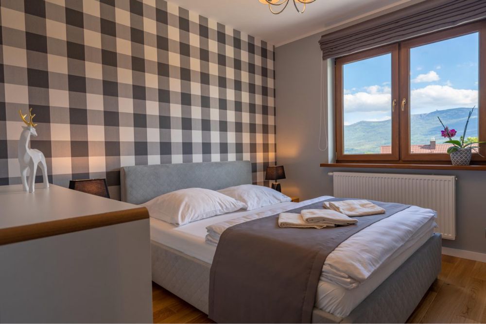 Apartament z jacuzzi oraz panoramicznym widokiem na Góry