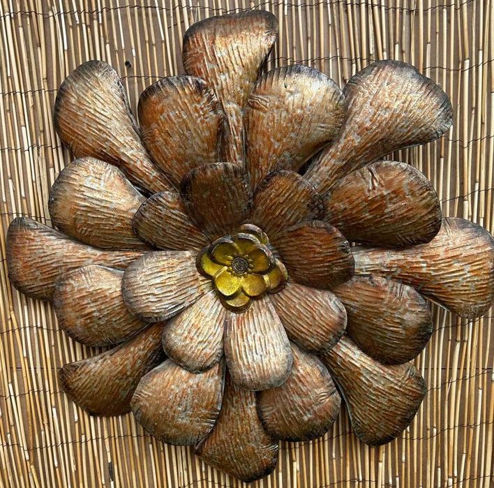 Flor, decoração de parede de metal  75 cm de diametro