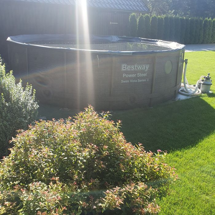 Sprzedam  Basen ogrodowy stelażowy 488x122 Bestway z pompą piaskową