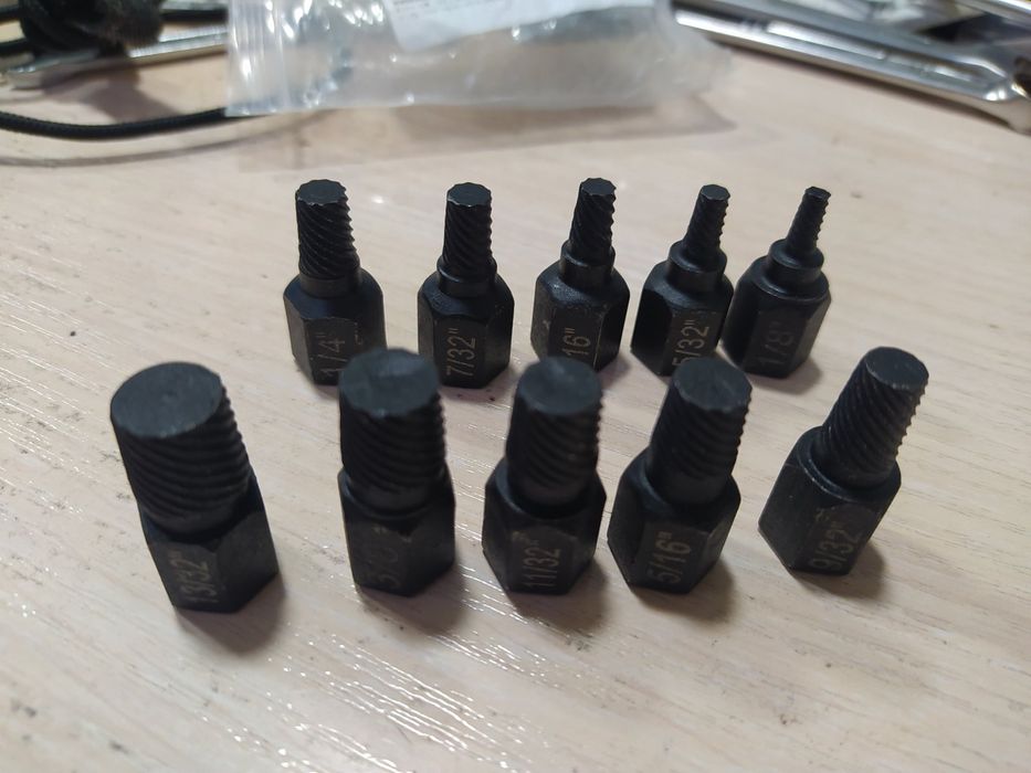 Екстрактори для злюзованих гайок та головок болтів