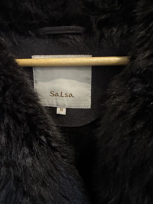Casaco Salsa em pele castanha, tamanho M (como NOVO)