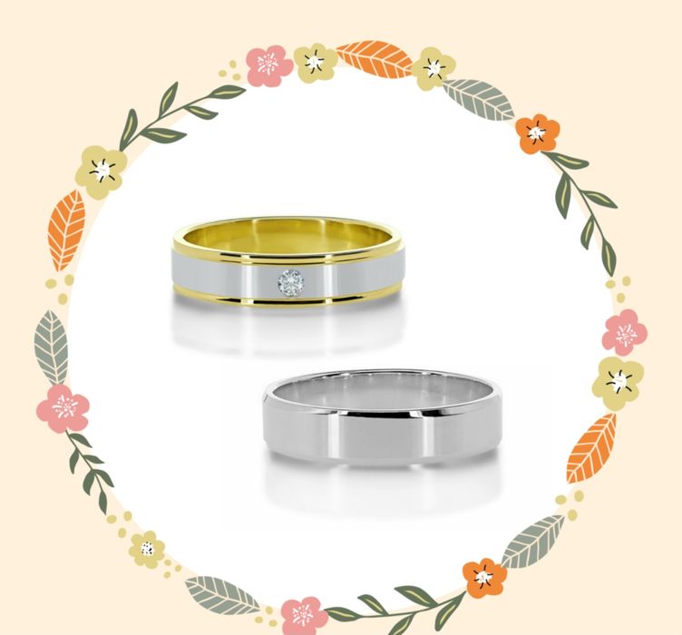 Prześliczny Komplet Ślubnych Obrączek