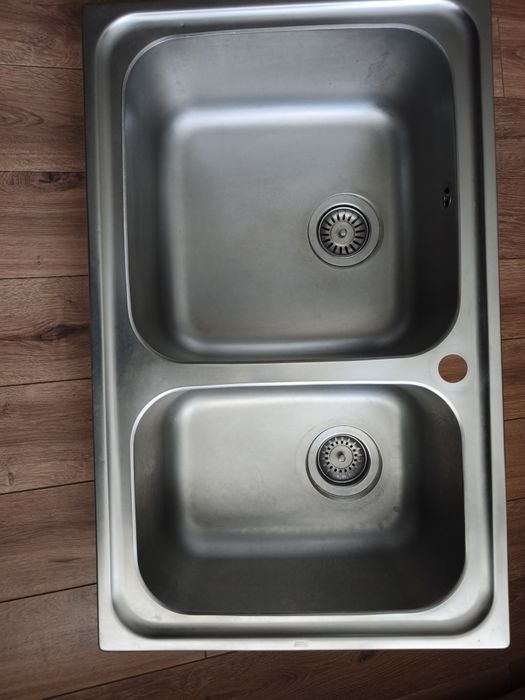 Кухонна металева мийка Teka 80x50 2-чаші