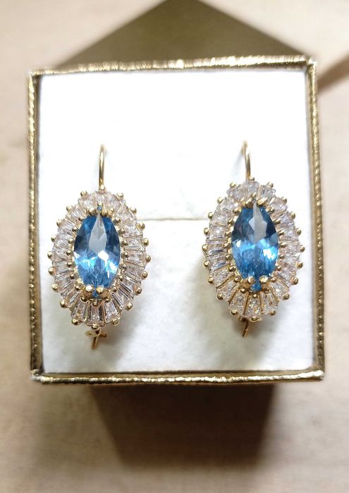 Złote kolczyki p.585/6,43g