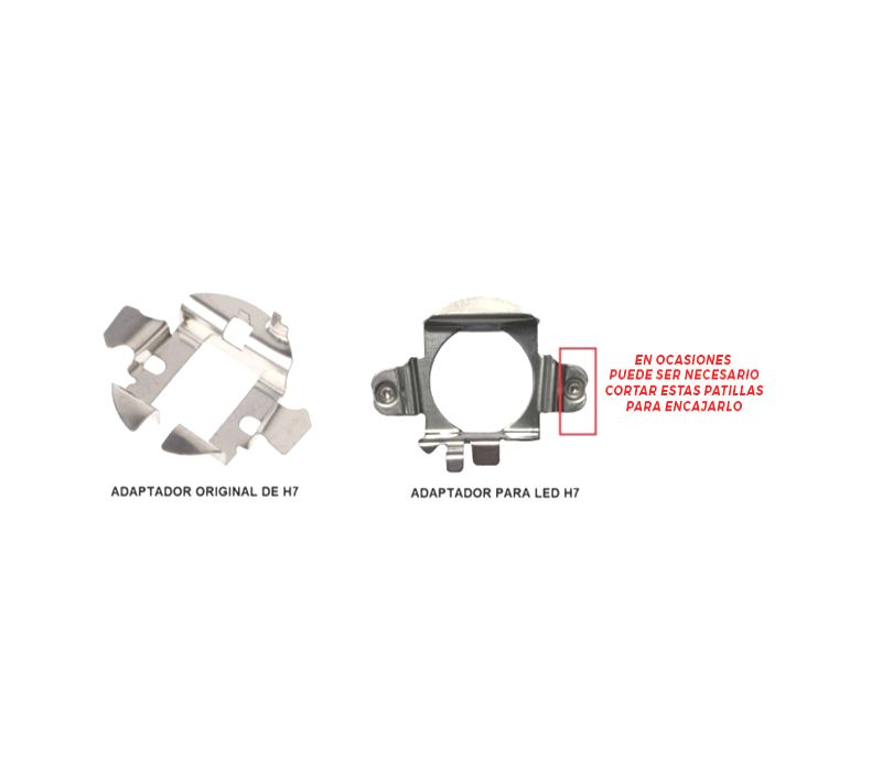 ADAPTADOR LÂMPADA KIT LED H7 PARA MERCEDES
