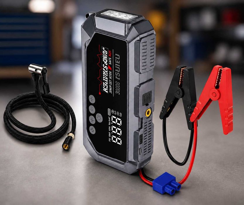 Пускозарядний пристрій для авто Jump Starter 50800 mAh Пусковое устройство Бустер Power Bank Джамп стартер аккум пускове прикуриватель 12V