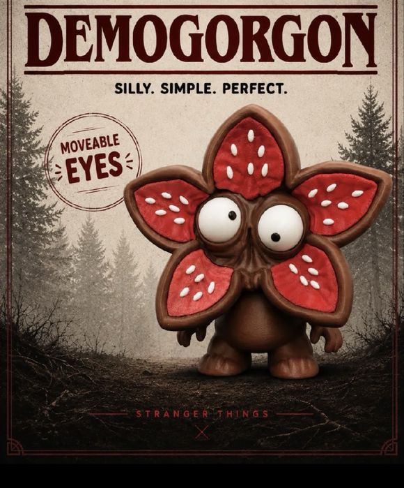 Figura Demogorgon Olhos Loucos