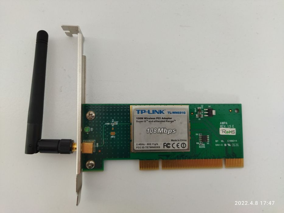 Karta TP-Link PCI w technologii eXtended Range TL-WN651G 108 Mb/s