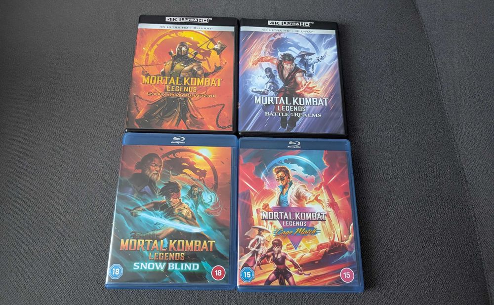 Mortal Kombat Legends (zestaw 4 anime) na Blu-Ray i 4K UHD