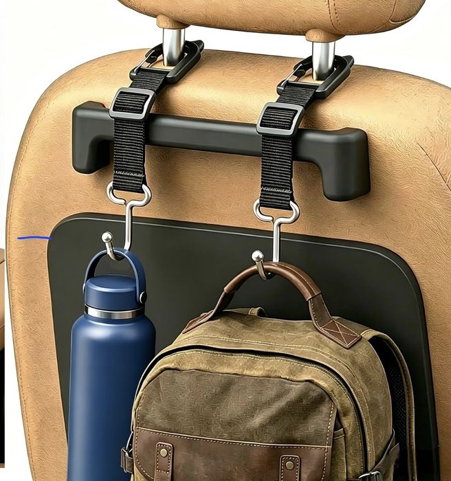 Gancho para bolsa, suporte para carro, ganchos de assento de carro para apoio de cabeça