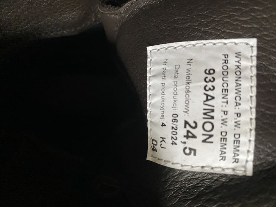 Buty wojskowe zimowe 933A 24,5
