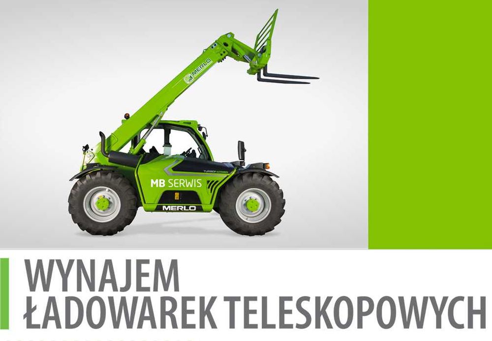 Wynajem ładowarki teleskopowej Merlo P 40.17 (nie jcb manitou) 4t 17m
