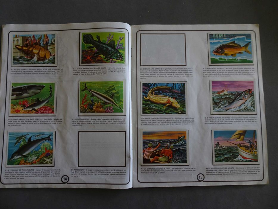 Caderneta de cromos Maravilhas e Curiosidades do Mundo (tem 177 cromos
