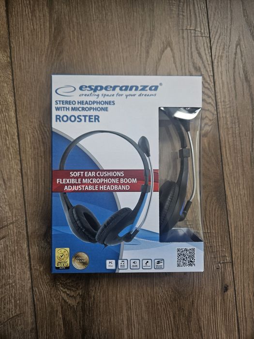 Słuchawki z mikrofonem do komputera ESPERANZA
