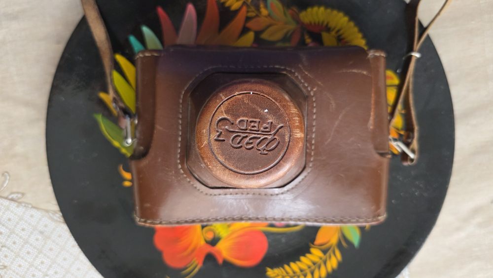 Фотоапарат ФЕД-3 (FED-3) з об’єктивом Індустар-61 + шкіряний чохол