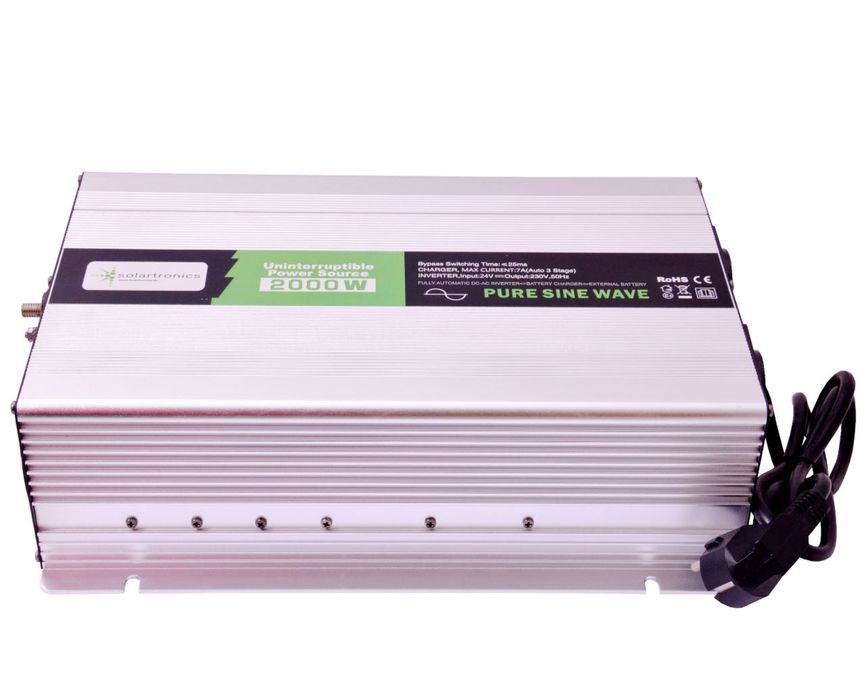 Перетворювач напруги UPS 24V NPS 2000 Watts pure SINUS UPS inverter