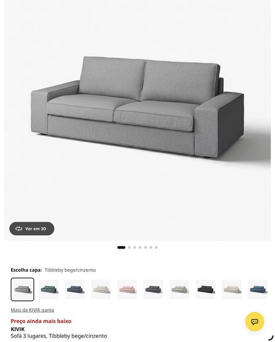 Sofa modelo Kivik Ikea
