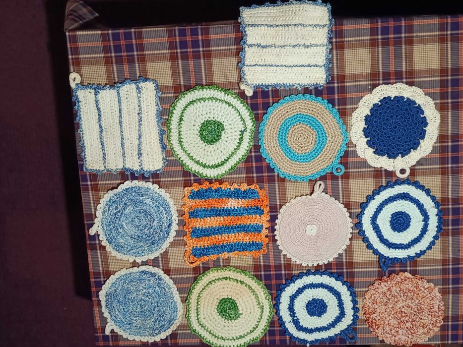 Pegas - bases em crochet feitas a mão artesanal qualidade