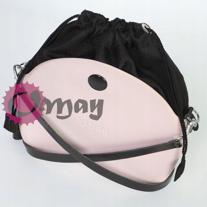 organizer OBAG MOON LIGHT czarny struktura elegancka 2 kieszenie OMAY