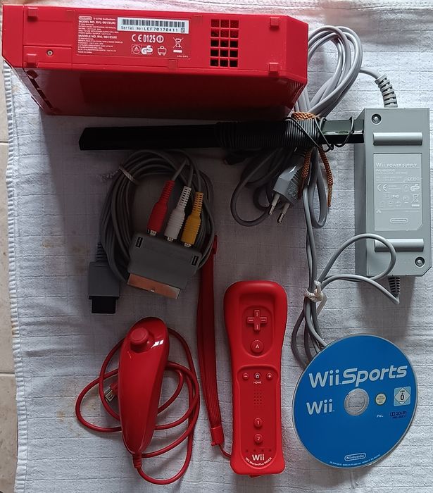 Conjunto Edição Vermelha Nintendo Wii