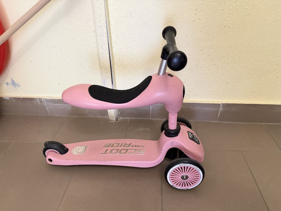 Cамокат Scoot and Ride 2 в 1 Highwaykick ROSE