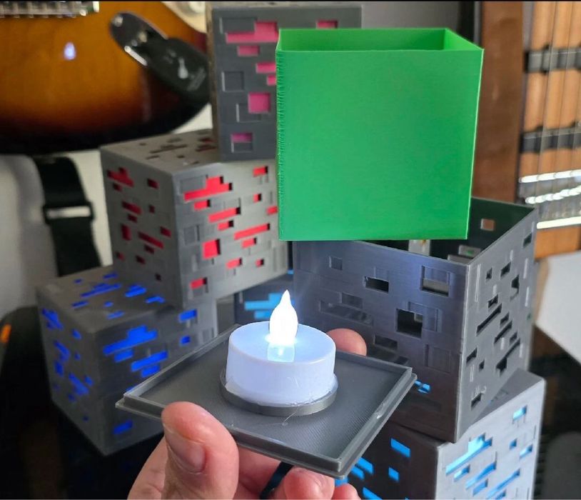 Minecraft лампа  ‼️ для фігурок Kinder Joy LED нічник Майнкрафт