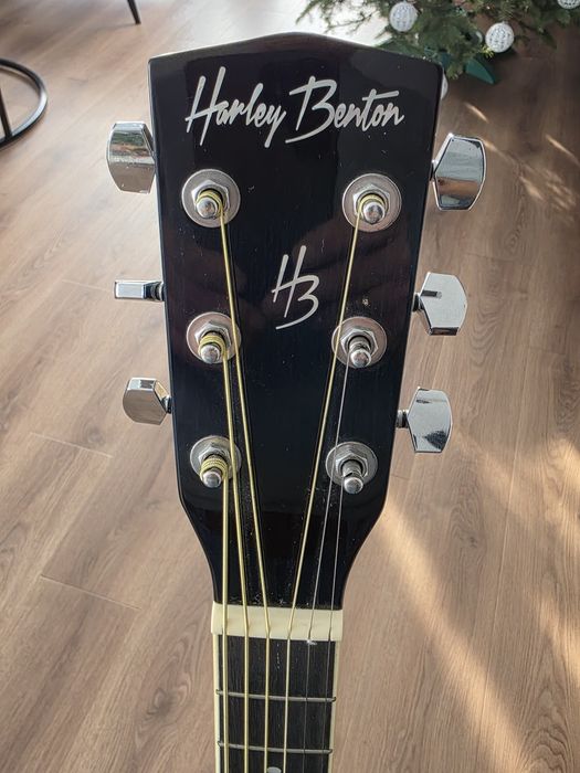 Gitara akustyczna harley benton D-120 CE TBS Plus pokrowiec i stojak