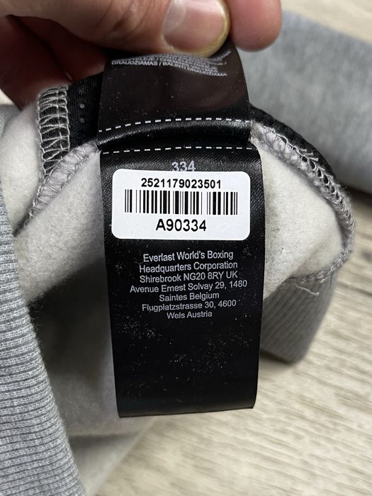 Everlast кофта свитер S-М размер толстовка на флисе серая