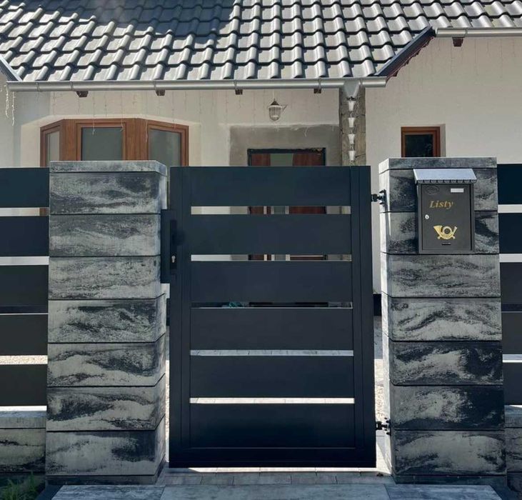 Ogrodzenie Frontowe, Palisada Aluminium, Przęsła Aluminiowe, Joniec -