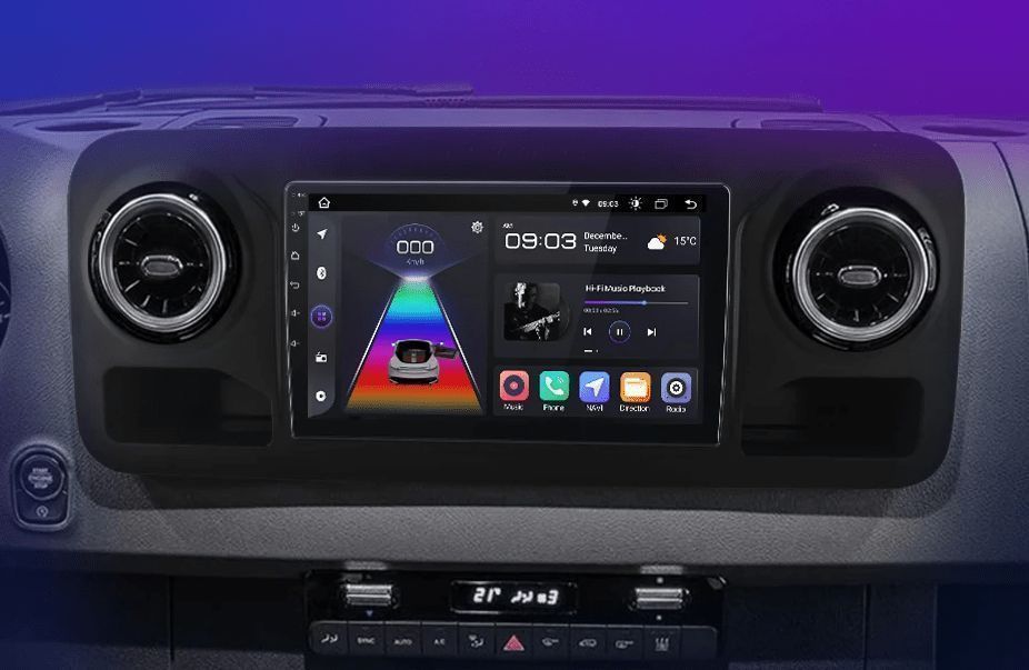 Mercedes Sprinter 2018–2022 – Radio Android 15 10.1" CarPlay Android Auto GPS Nawigacja Stacja Multimedialna WiFi Bluetooth PL 1GB/32GB