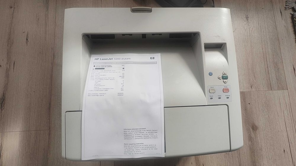 Drukarka hp LaserJest 5200 A4 i A3 do projektów, duży format