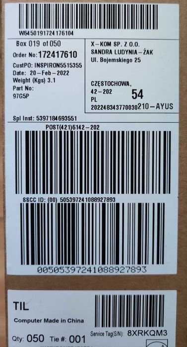 Dell Inspiron G15 Ryzen 7 5800H, 16/512Gb, RTX3050Ti. Гарантія, дроп