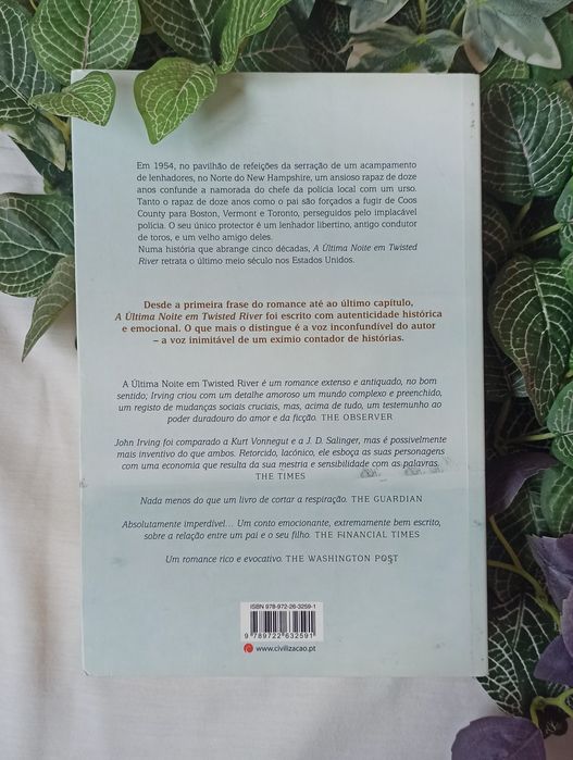 "A Última Noite em Twisted River", de John Irving