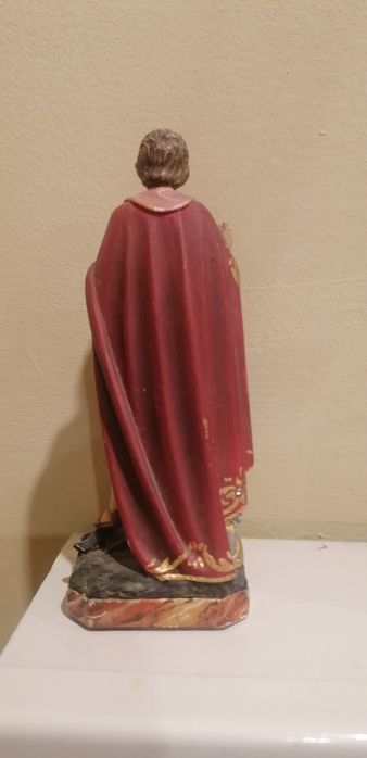 Santo expedito madeira apenas 11 cms muito detalhado