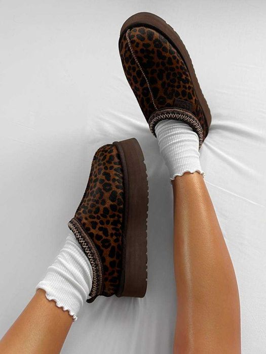 Угги UGG Tasman на платформі леопардові з хутром жіночі (36-40)