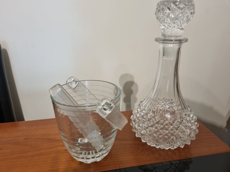 Garrafa Cristal d'arques + Balde Gelo