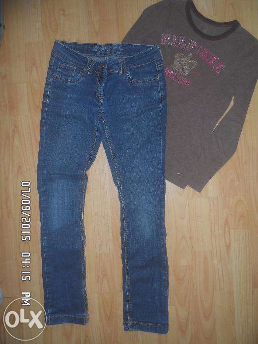 Cherokee spodnie rurki i bluzka z długim rękawem 152-158