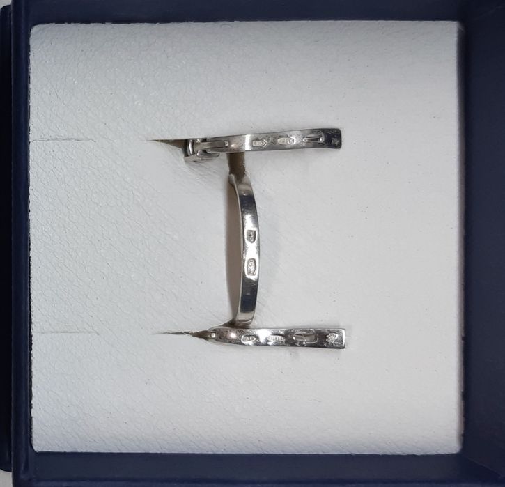 Сережки  з  кільцем  срібло 925 проба