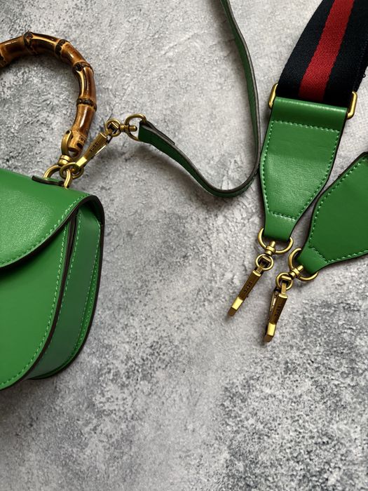 Жіноча сумка Gucci Bamboo 1947 Small Green