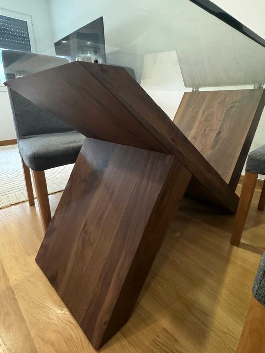 Mesa de Refeição 75x180x90 cm + 4 Cadeiras IKEA