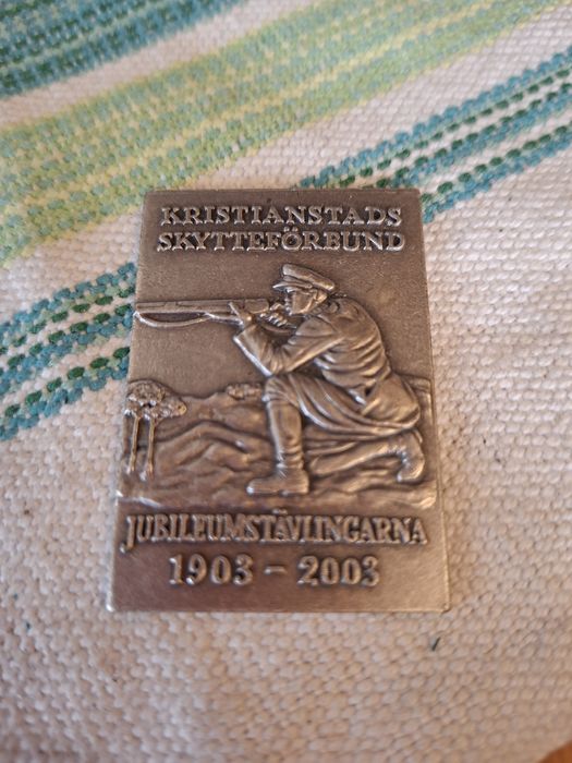 pamiątkowa plakietka SZTABKA 29,29gr Szwecja Możliwe że srebro :)