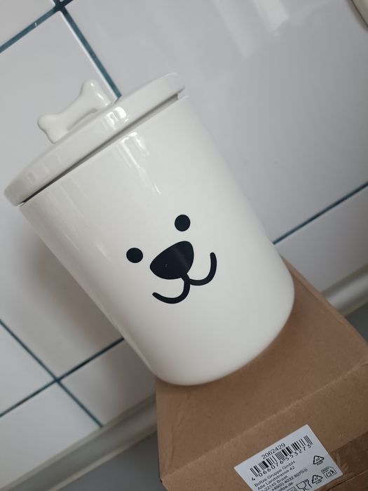 Ceramiczny pojemnik na karmę dla zwierzaka