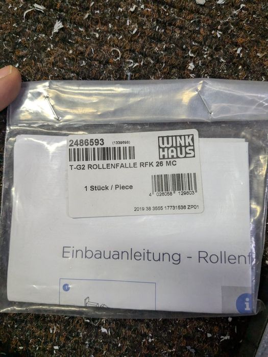 Замок довгий замок-рейка Winkhaus з роликом 25/92