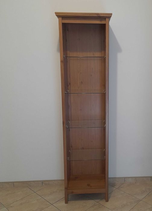 Witryna /Biblioteczka klasyczna z gzymsem, szklane półki